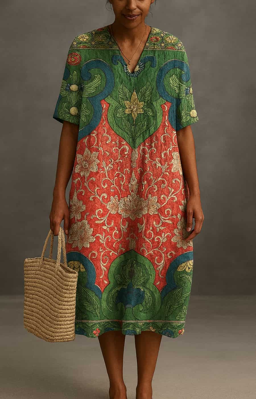 Aubrey - elegante vestido midi informal