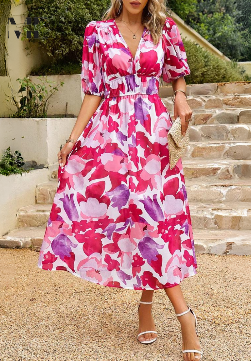 Flore – Elegante vestido floral