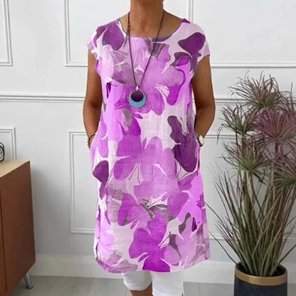 Raelynn - Vestido floral elegante y casual