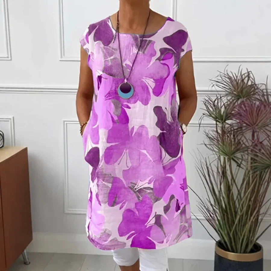 Raelynn - Vestido floral elegante y casual